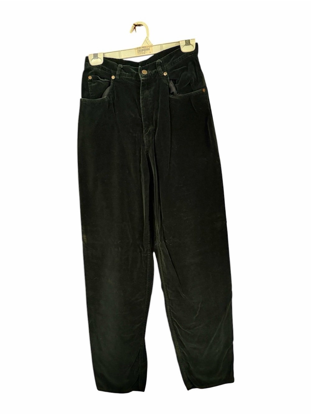 Jones New York Vintage Velvet Dark Green Pants Sz 8 EUC